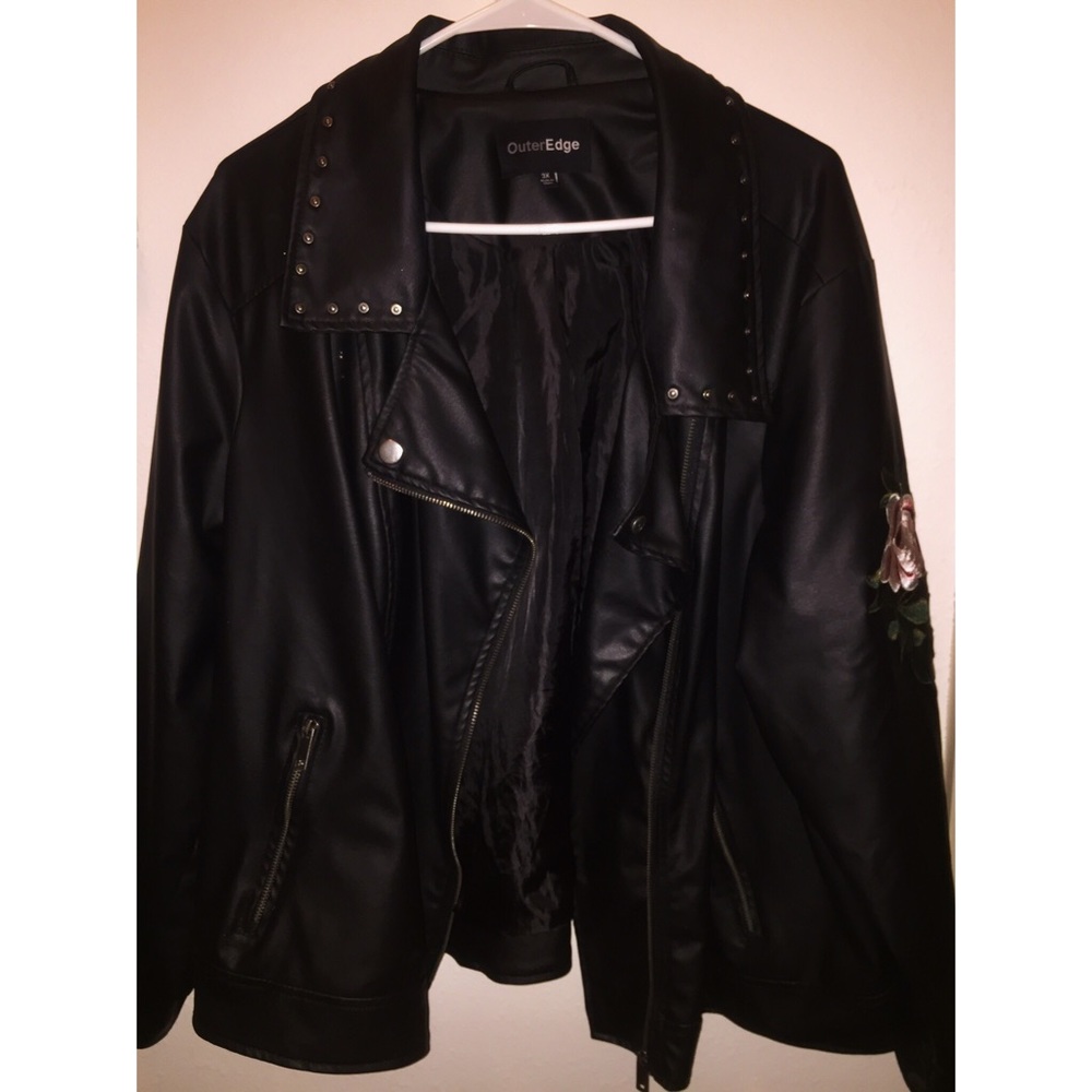 Black Faux leather jacket